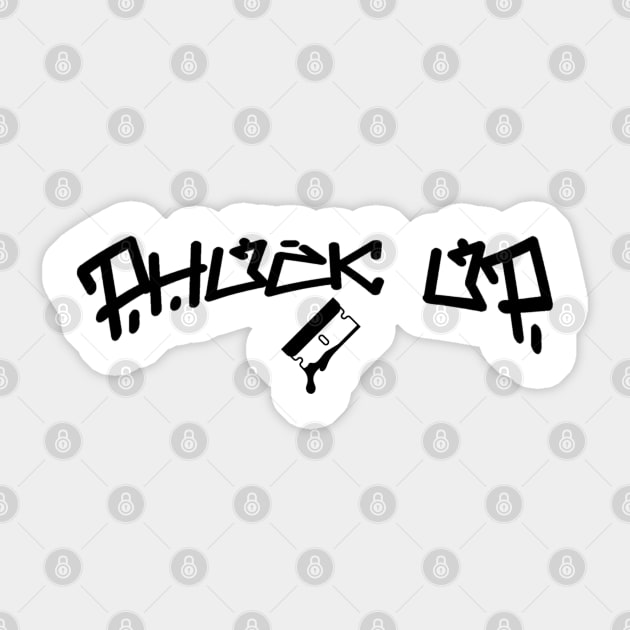 black blade Sticker by PHUCK_UP